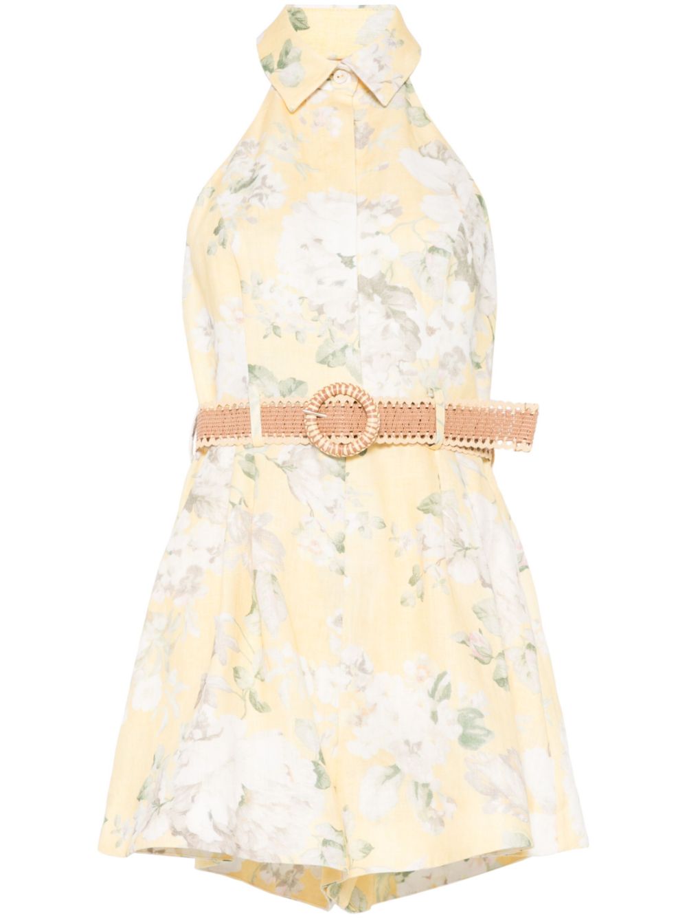 3117YRS252YFL ACACIA 프린트 린넨 PLAYSUIT
